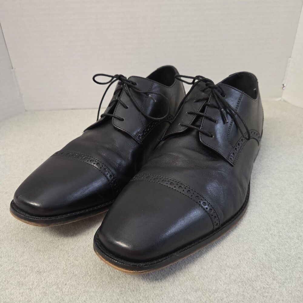 Florsheim Castellano Mens Size 12 D Black Leather Oxford Dress Shoes 14140-001